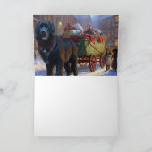 ニューファンドランドクリスマスフェスティバルシーズン カード (内部)