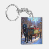 ニューファンドランドクリスマスフェスティバルシーズン キーホルダー (正面左)