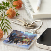 ニューファンドランドクリスマスフェスティバルシーズン キーホルダー (正面右)