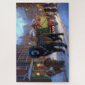 ニューファンドランドクリスマスフェスティバルシーズン ジグソーパズル (縦)