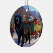 ニューファンドランドクリスマスフェスティバルシーズン セラミックオーナメント (右)