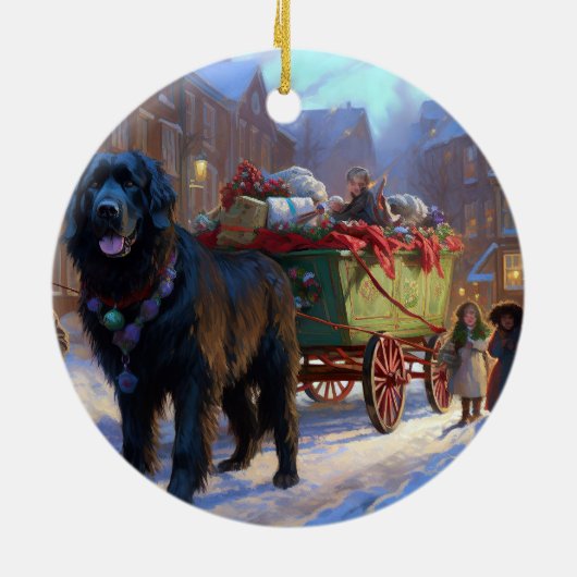 ニューファンドランドクリスマスフェスティバルシーズン セラミックオーナメント (裏面)