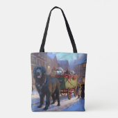 ニューファンドランドクリスマスフェスティバルシーズン トートバッグ (裏面)