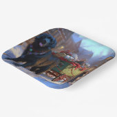 ニューファンドランドクリスマスフェスティバルシーズン ペーパープレート (傾斜あり)