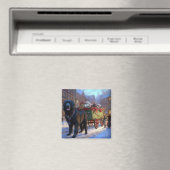 ニューファンドランドクリスマスフェスティバルシーズン マグネット (インサイチュ (食洗機))