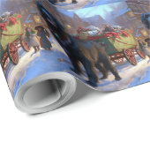 ニューファンドランドクリスマスフェスティバルシーズン ラッピングペーパー (ロールコーナー)