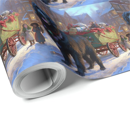 ニューファンドランドクリスマスフェスティバルシーズン ラッピングペーパー (ロールコーナー)