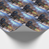 ニューファンドランドクリスマスフェスティバルシーズン ラッピングペーパー (角)