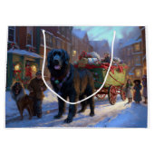 ニューファンドランドクリスマスフェスティバルシーズン ラージペーパーバッグ (正面)