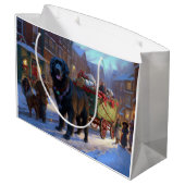 ニューファンドランドクリスマスフェスティバルシーズン ラージペーパーバッグ (裏面アングル)