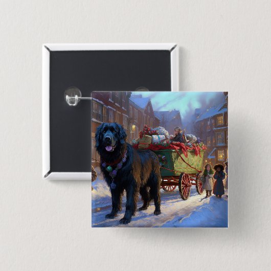 ニューファンドランドクリスマスフェスティバルシーズン 缶バッジ (正面&裏面)