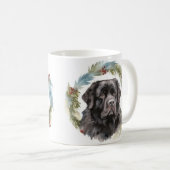 ニューファンドランドクリスマスリースフェスティバルカップ コーヒーマグカップ (正面右)