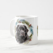 ニューファンドランドクリスマスリースフェスティバルカップ コーヒーマグカップ (正面左)