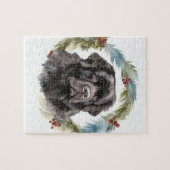 ニューファンドランドクリスマスリースフェスティバルカップ ジグソーパズル (横)