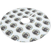 ニューファンドランドクリスマスリースフェスティバルカップ ブラッシュドポリエステルツリースカート (アングル)