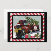 ニューファンドランドクリスマス シーズンポストカード (正面/裏面)