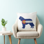 ニューファンドランドコロラド州旗シルエット クッション (椅子)