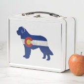 ニューファンドランドコロラド州旗シルエット メタルランチボックス (インサイチュ)