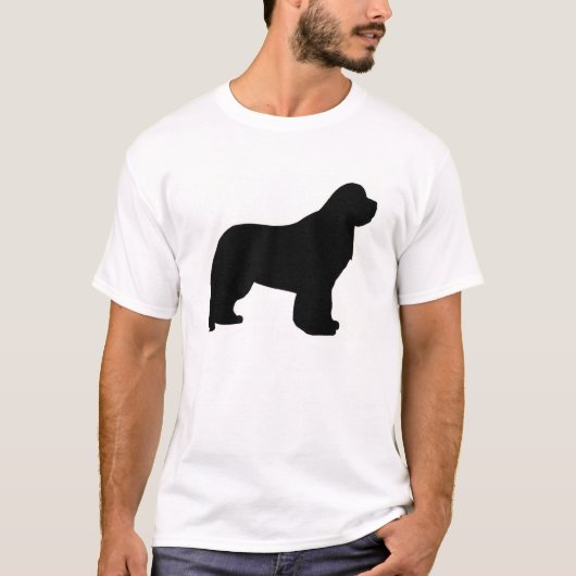 ニューファンドランドシロ.png tシャツ (正面)