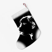 ニューファンドランドドッグクリスマスストッキングドッグストッキング スモールクリスマスストッキング (裏面 (吊り時))