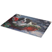 ニューファンドランドドッグクリスマスフェスティバル カッティングボード (角)