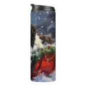 ニューファンドランドドッグクリスマスフェスティバル タンブラー (回転右)