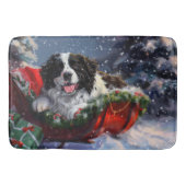 ニューファンドランドドッグクリスマスフェスティバル バスマット (正面)