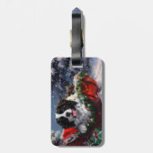 ニューファンドランドドッグクリスマスフェスティバル ラゲッジタグ (裏面縦)