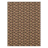 ニューファンドランドドッグサンタハスクリスマスホリデー テーブルクロス (正面)