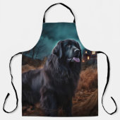 ニューファンドランドハロウィーン怖 エプロン (正面)