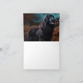 ニューファンドランドハロウィーン怖 カード (内部)