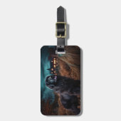 ニューファンドランドハロウィーン怖 ラゲッジタグ (正面縦)