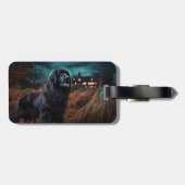 ニューファンドランドハロウィーン怖 ラゲッジタグ (裏面横)