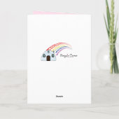 ニューファンドランドハートバレンタインデー シーズンカード (裏面)