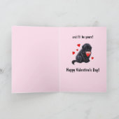 ニューファンドランドハートバレンタインデー シーズンカード (内部)