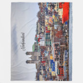 ニューファンドランドパノラマ写真 フリースブランケット (正面)