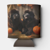 ニューファンドランドパピー秋の喜びカボチャ 缶クーラー (裏面)