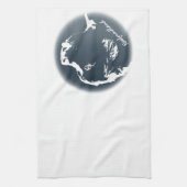 ニューファンドランドパーソナライズされたタオル犬茶タオル キッチンタオル (縦)