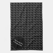 ニューファンドランドパーソナライズされたタオル犬茶タオル キッチンタオル (縦)