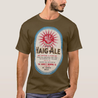 ニューファンドランドビアラベルHaig Ale T Tシャツ