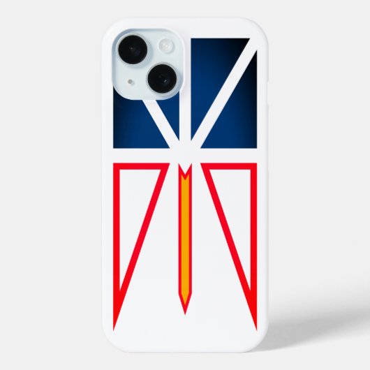 ニューファンドランドラブラドール国旗 Case-Mate iPhoneケース (裏面)