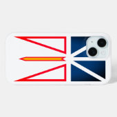 ニューファンドランドラブラドール国旗 Case-Mate iPhoneケース (裏面 (横))
