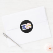 ニューファンドランド及びラブラドール国旗のシール ラウンドシール (封筒)