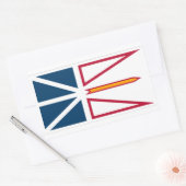 ニューファンドランド国旗のグラフィック 長方形シール (封筒)