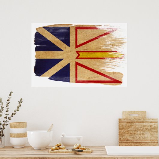 ニューファンドランド国旗のポスター ポスター (キッチン)