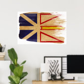 ニューファンドランド国旗のポスター ポスター (ホームオフィス)