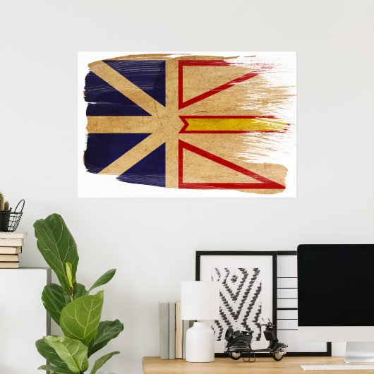 ニューファンドランド国旗のポスター ポスター (ホームオフィス)