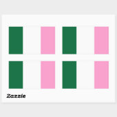 「ニューファンドランド国旗」のシール 長方形シール (シート)