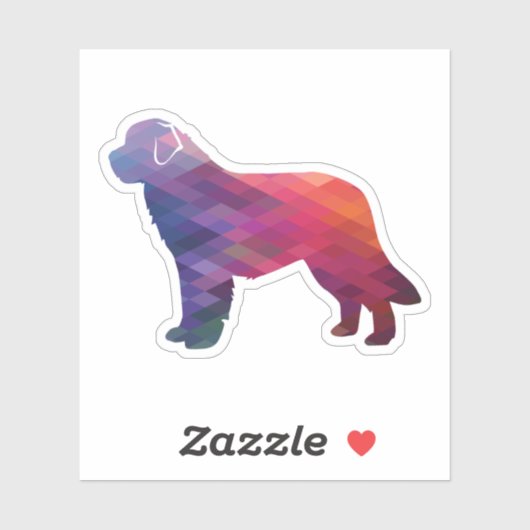 ニューファンドランド地域シルエットパープル シール (シート)