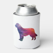 ニューファンドランド地域シルエットパープル 缶クーラー (缶正面)
